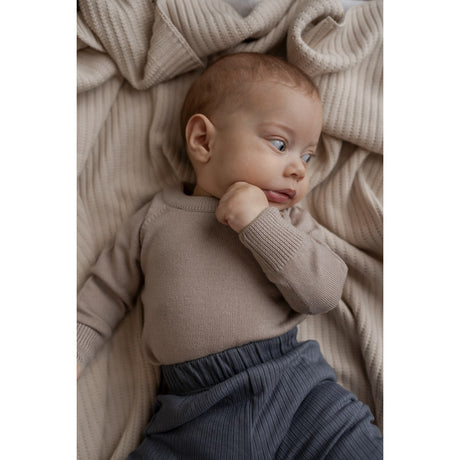 Hanevild Cream Oatmeal Martin Romper, Merinowool