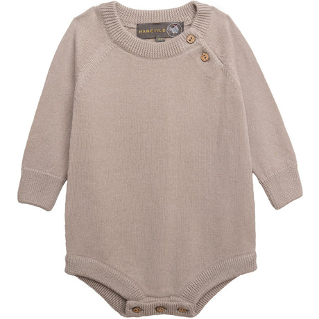 Hanevild Cream Oatmeal Martin Romper, Merinowool