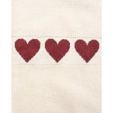 Hanevild Ivory Red Heart Bluse