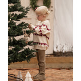 Hanevild Ivory Red Heart Bluse