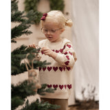 Hanevild Ivory Red Heart Bluse