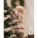 Hanevild Ivory Red Heart Bluse