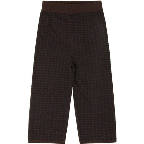 FUB Mocca/Dark Navy Checked Bukser