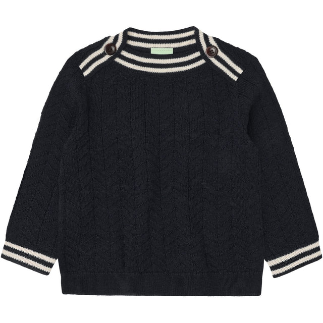 FUB Dark Navy Baby ZigZag Bluse