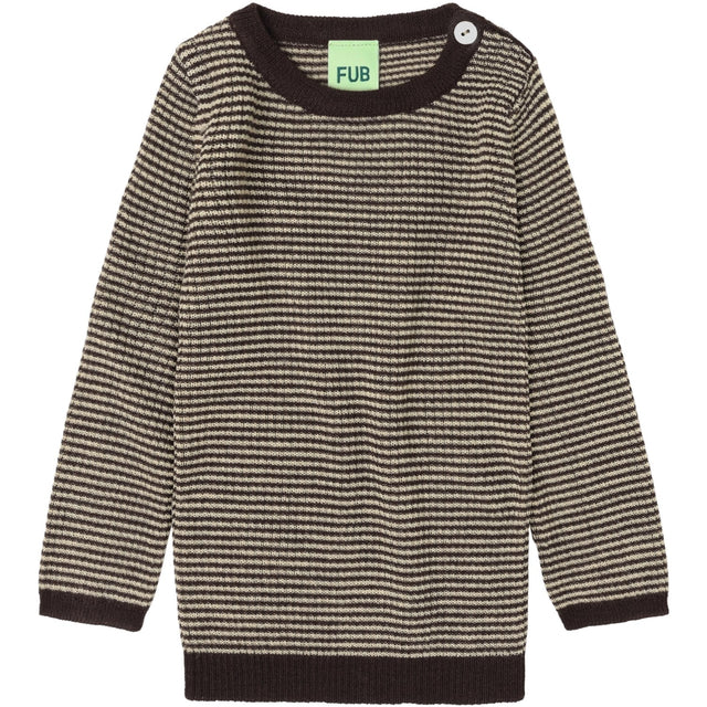 FUB Mocca/Wheat Baby Rib Bluse