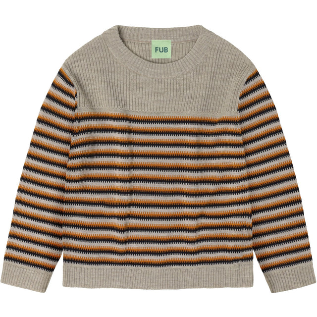FUB Oat Melange Thin Sweater