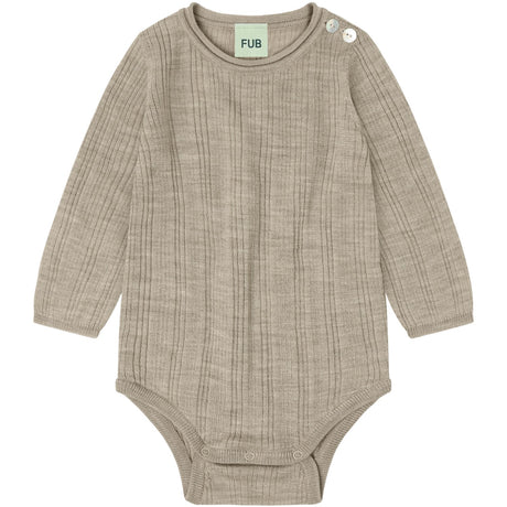 FUB Oat Melange Baby Rib Body