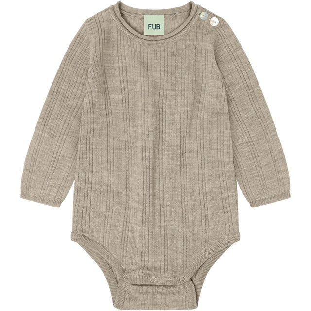 FUB Oat Melange Baby Rib Body