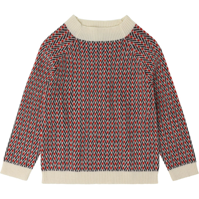 FUB Ecru Herringbone Sweater