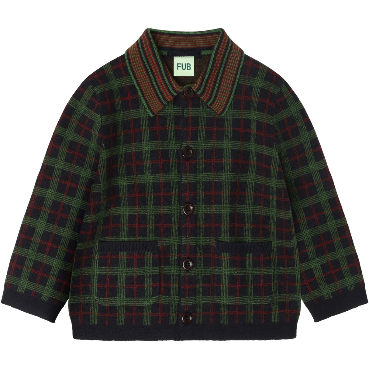 FUB Dark Navy Felted Jakke