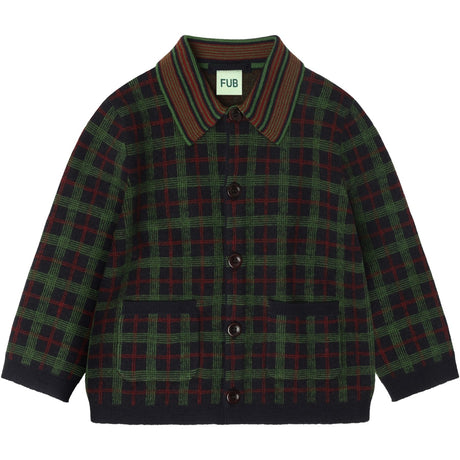 FUB Dark Navy Felted Jakke