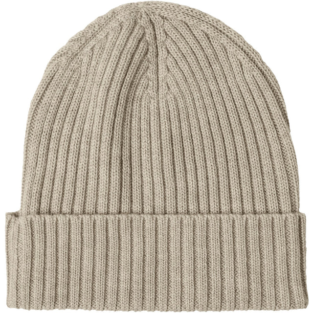 FUB Oat Melange Rib Beanie