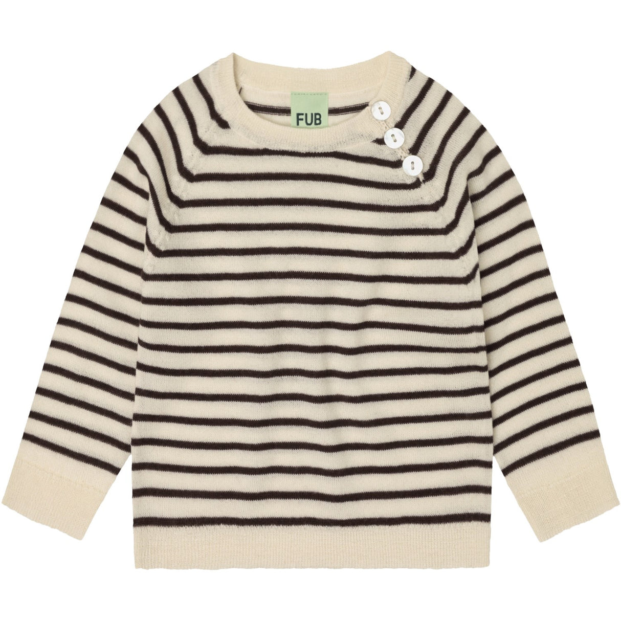 FUB Ecru/Mocca Baby Bluse