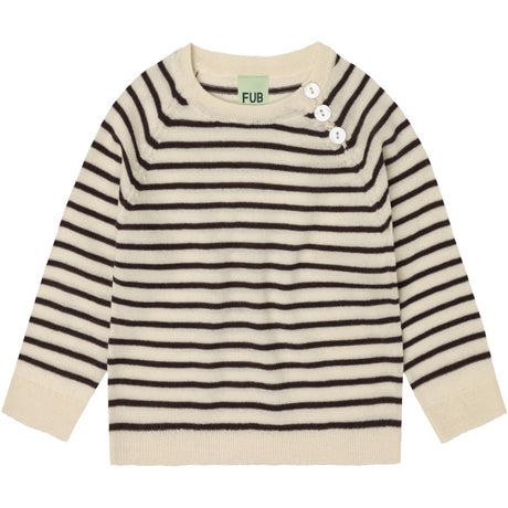 FUB Ecru/Mocca Baby Bluse