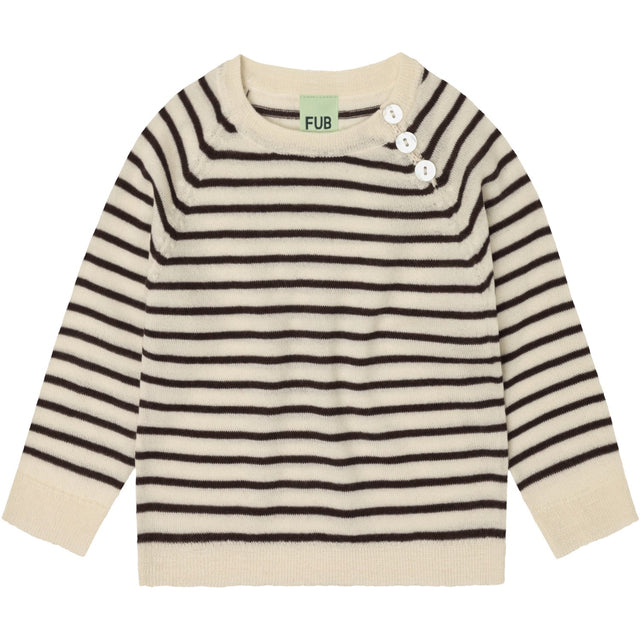 FUB Ecru/Mocca Baby Bluse
