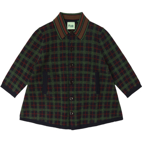 FUB Dark Navy Felted Frakke