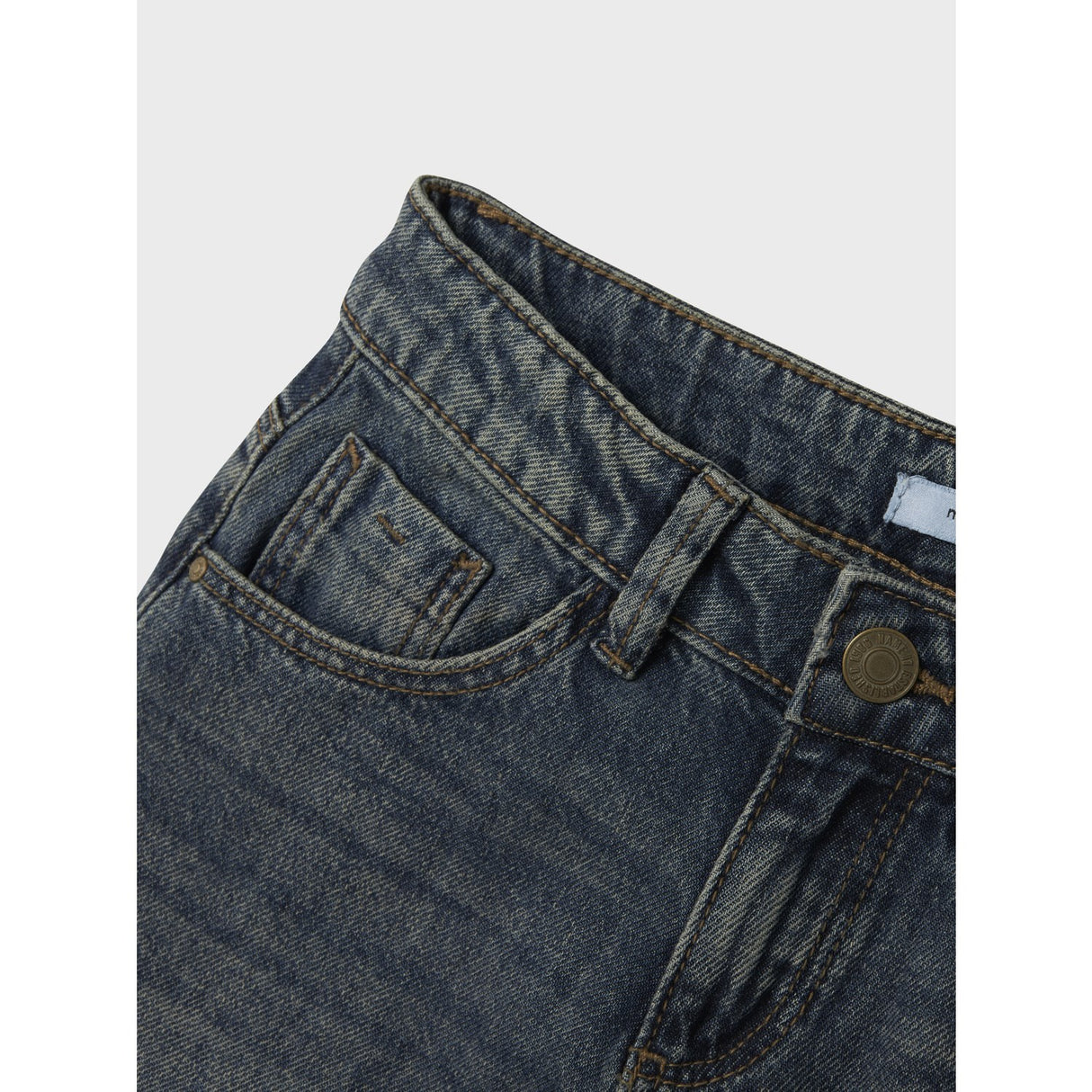 Name It Vintage Dark Blue Denim Nkfrose Wide Jeans 5529-Be Noos