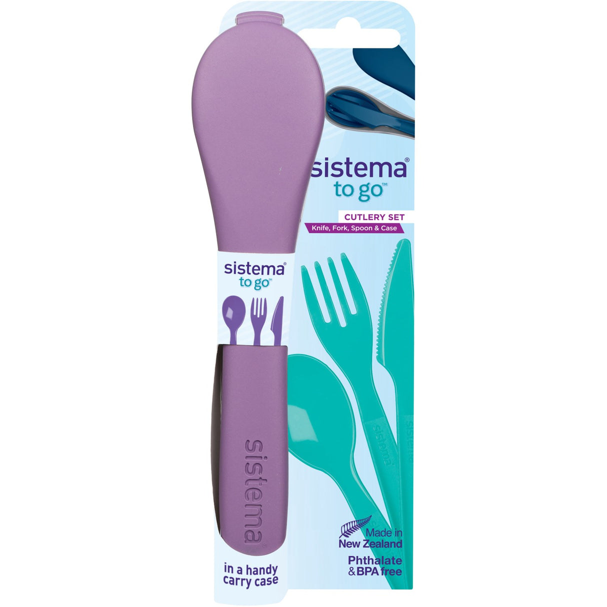 Sistema Misty Purple To Go Bestik Sæt