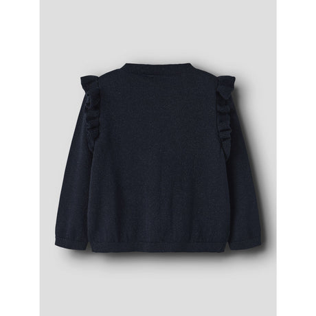 Name It Dark Sapphire Tone In Tone Lurex Nmfabinne Ls Strik Card Noos