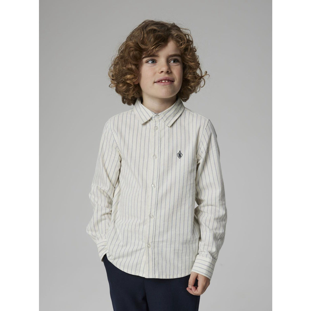 Name It Jet Stream Navy Blazer Nkmnewsa Ls Skjorte Noos