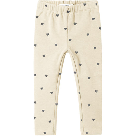 Name It Summer Sand W. Glitter Lava Smoke Hearts Nmftavina Sweat Fleece Leggings Bru Noos