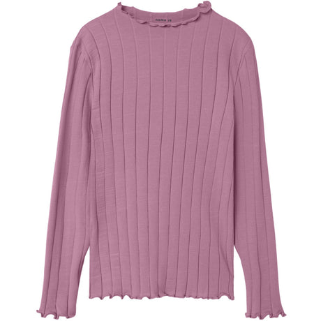 Name It Mauve Orchid Nkfnoline Ls Slim Top Noos