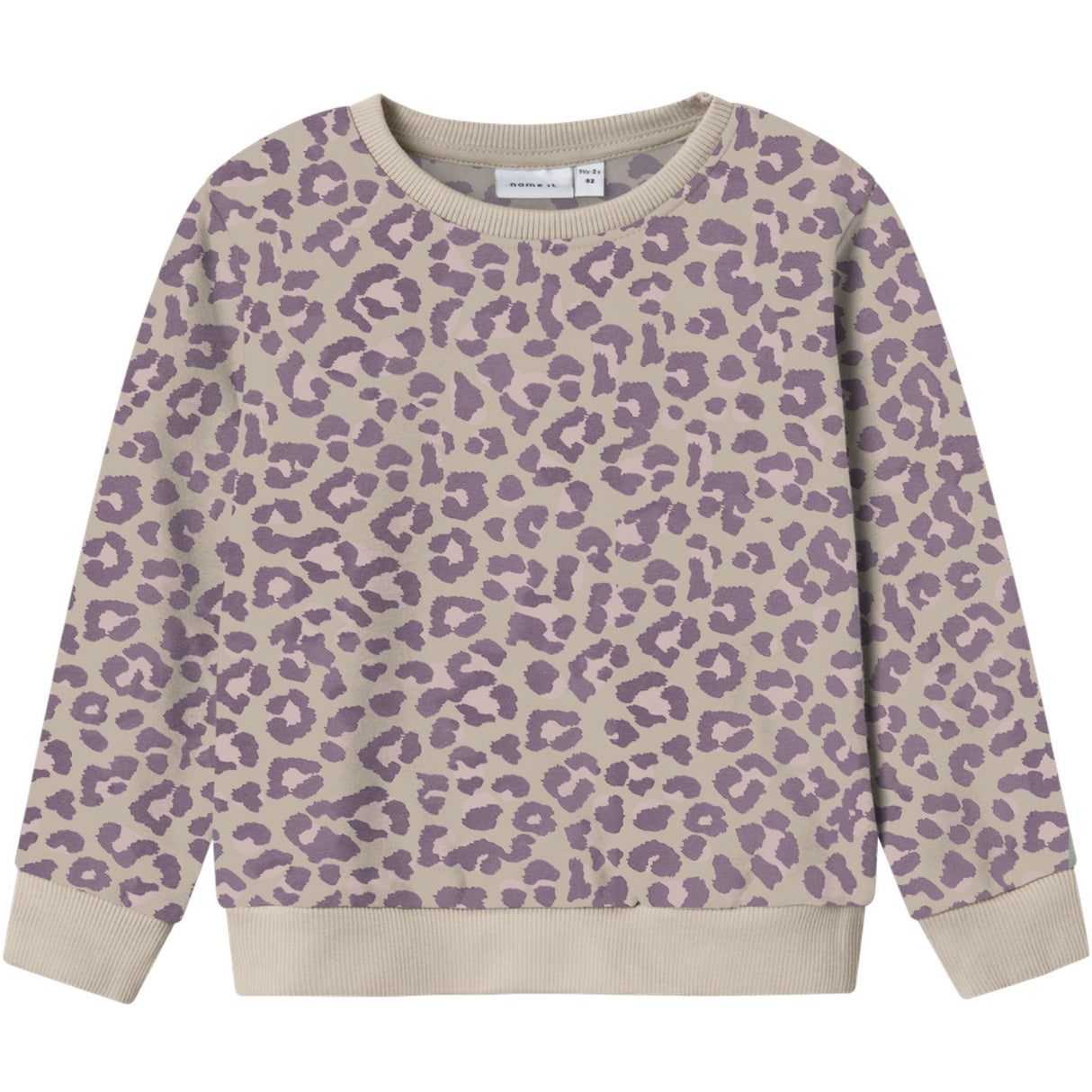 Name It Summer Sand Leo Nmfdavina Ls Sweat Fleece Bru Noos