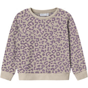 Name It Summer Sand Leo Nmfdavina Ls Sweat Fleece Bru Noos