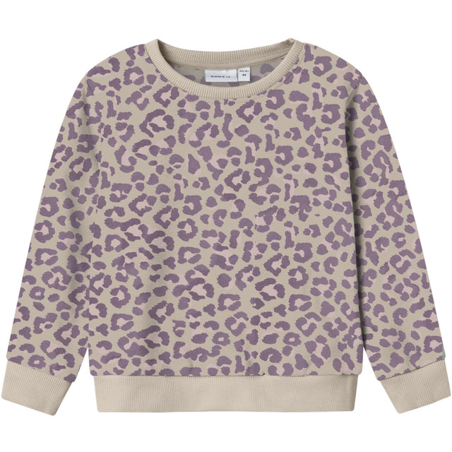 Name It Summer Sand Leo Nmfdavina Ls Sweat Fleece Bru Noos