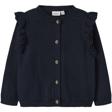 Name It Dark Sapphire Tone In Tone Lurex Nmfabinne Ls Strik Card Noos