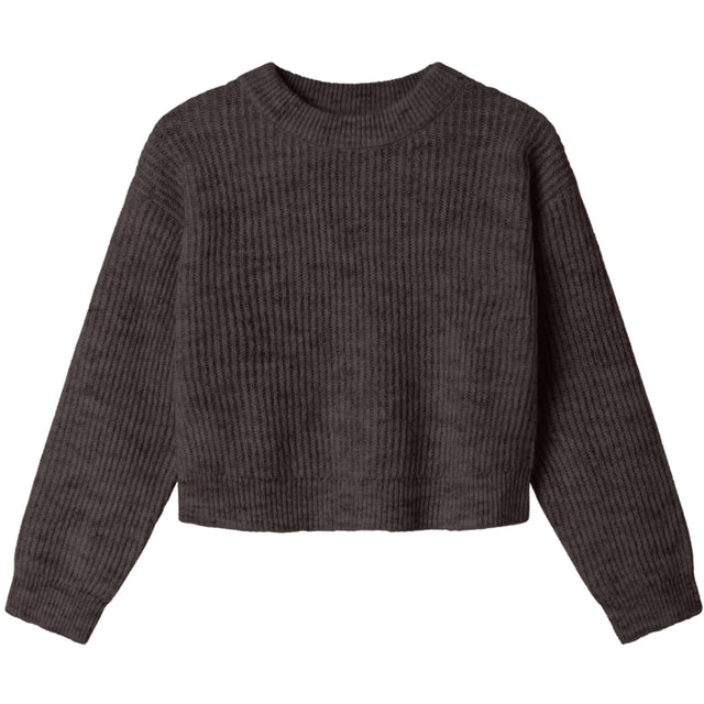 Name It Seal Brown Nkfholly Ls Boxy Kort Strik Noos