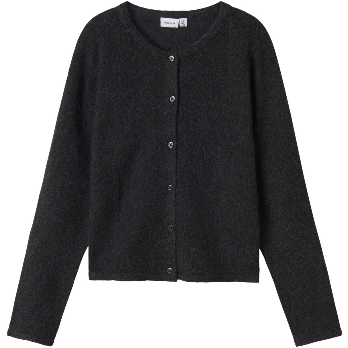 Name It Dark Grey Melange Nkfsaluna Ls Strik Card Noos