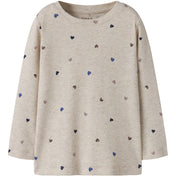 Name It Peyote Melange Hearts Nmfnutti Ls Top Noos