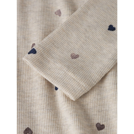 Name It Peyote Melange Hearts Nmfnutti Ls Top Noos