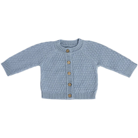 Smallstuff Blue Cardigan Square Strik Merino Uld