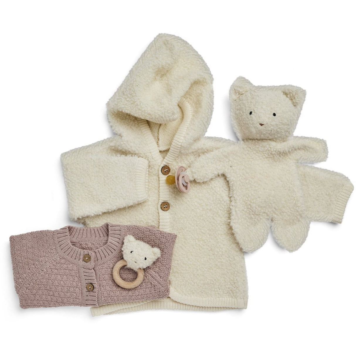 Smallstuff Powder Cardigan Square Strik Merino Uld