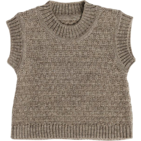 Smallstuff Nature Melange Vest Square Strik Merino Uld