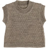 Smallstuff Nature Melange Vest Square Strik Merino Uld