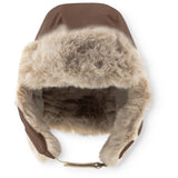 Mini A ture Chestnut Brown Matcrister Bamse Lined Winter Hætte
