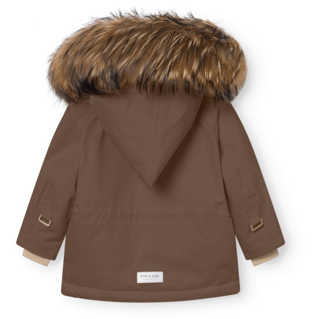 Mini A ture Chestnut Brown Matwang Fleece Lined Winter Jakke Fur. GRS