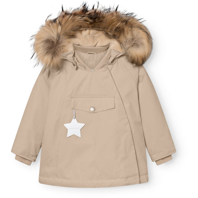 Mini A ture Savannah Tan Matwang Fleece Lined Winter Jakke Fur. GRS