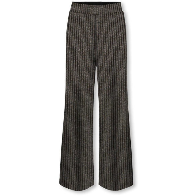 kids ONLY Black Lurex Light Gold/Silver/Wide Stripe Kogqueen Glitter Bukser Bf Jrs