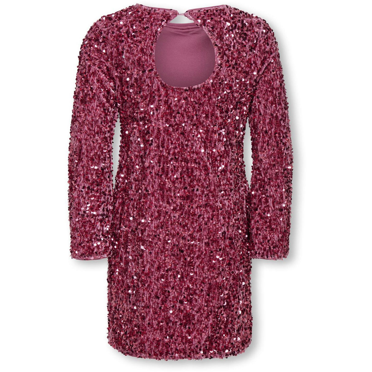 kids ONLY Rose Wine Kogconfidence Life Ls Seq Flrd Kjole Jrs