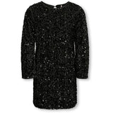 kids ONLY Black Kogconfidence Life Ls Seq Flrd Kjole Jrs
