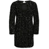 kids ONLY Black Kogconfidence Life Ls Seq Flrd Kjole Jrs