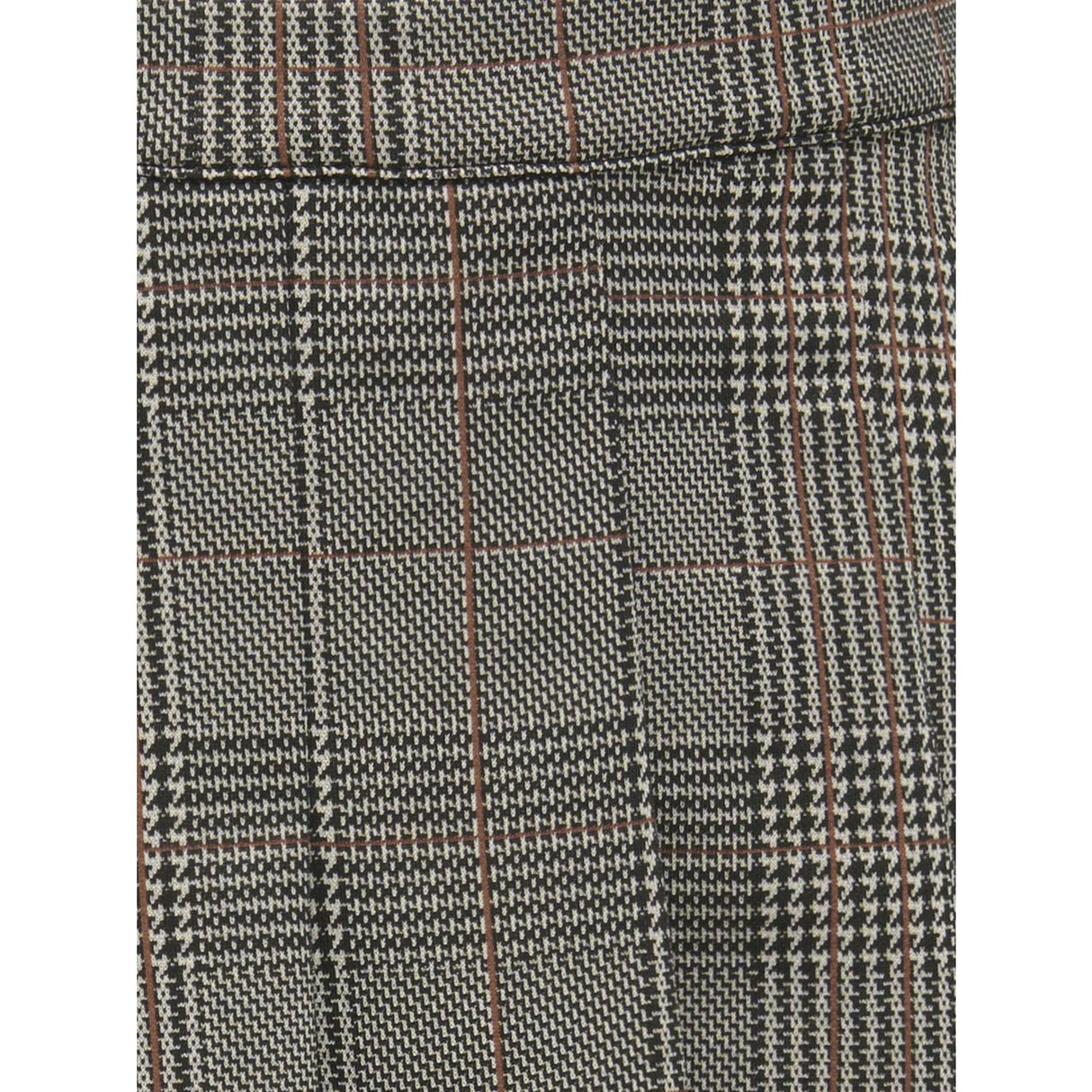 kids ONLY Seal Brown Libra Checks Kogfine Pleat Nederdel Jrs