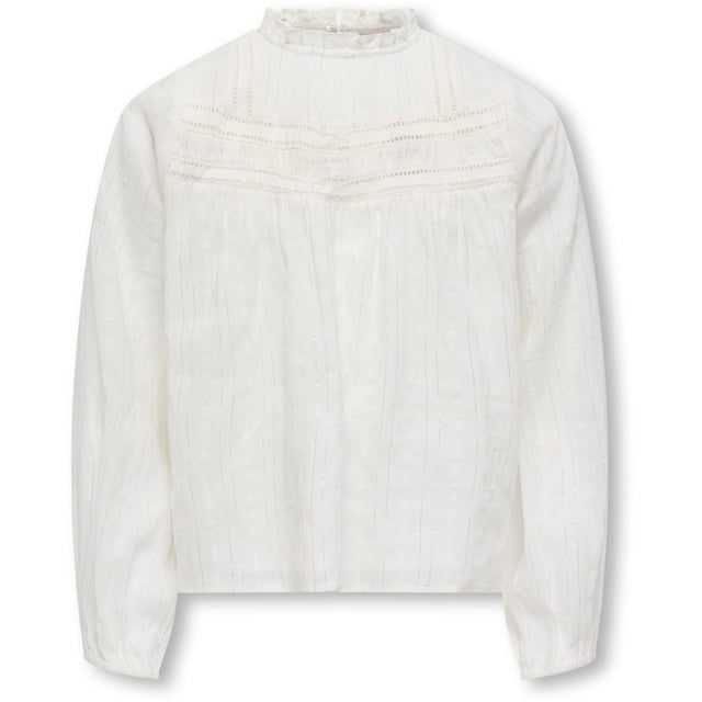 kids ONLY Cloud Dancer Lurex Kogrhea L/S Glitter Top Wvn