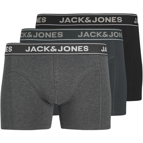 Jack & Jones Junior Dark Grey Melange Jacblack Friday Trunks 3 Pak Jnr