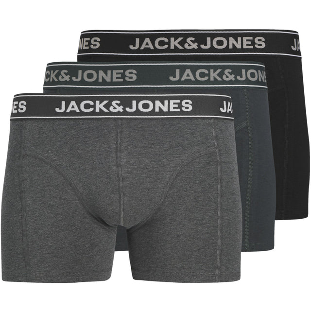 Jack & Jones Junior Dark Grey Melange Jacblack Friday Trunks 3 Pak Jnr