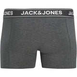 Jack & Jones Junior Dark Grey Melange Jacblack Friday Trunks 3 Pak Jnr